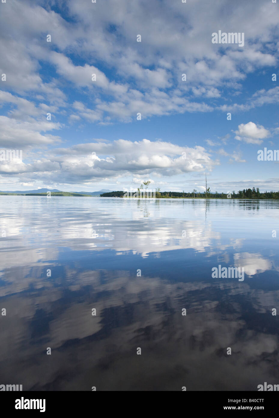 Rural lake in New England Stock Photo