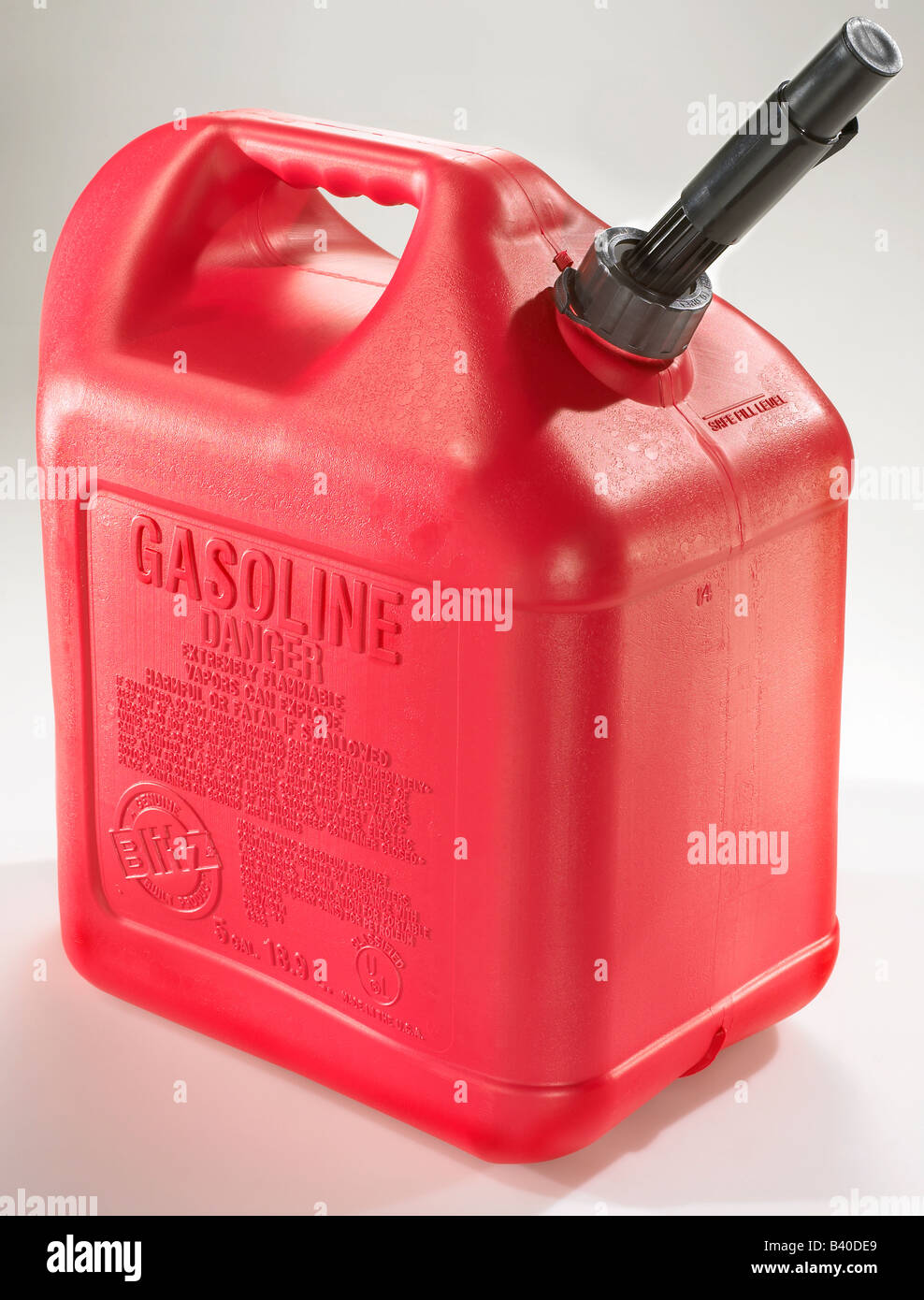 Portable gasoline can Stock Photo