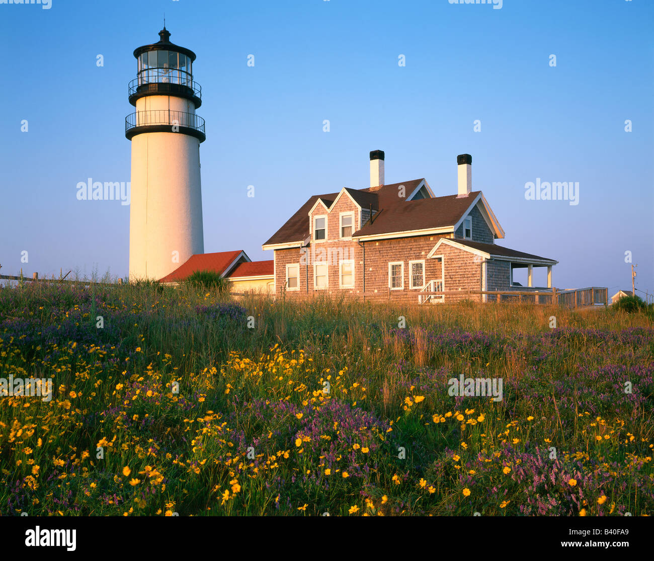 Highland Cape Cod Light Lighthouse Stock Photo