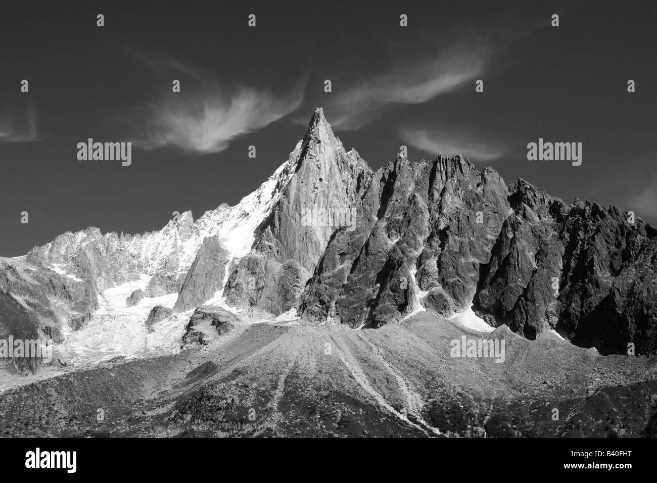 France mountain peaks alps Black and White Stock Photos & Images - Alamy