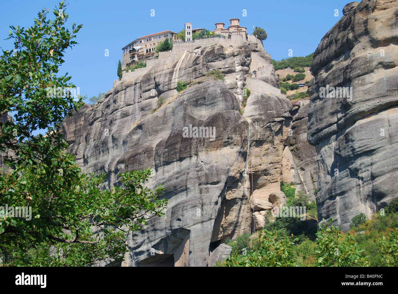Varlaam Monastery, Meteora, Kalampaka, Trikala, Thessaly, Greece Stock Photo