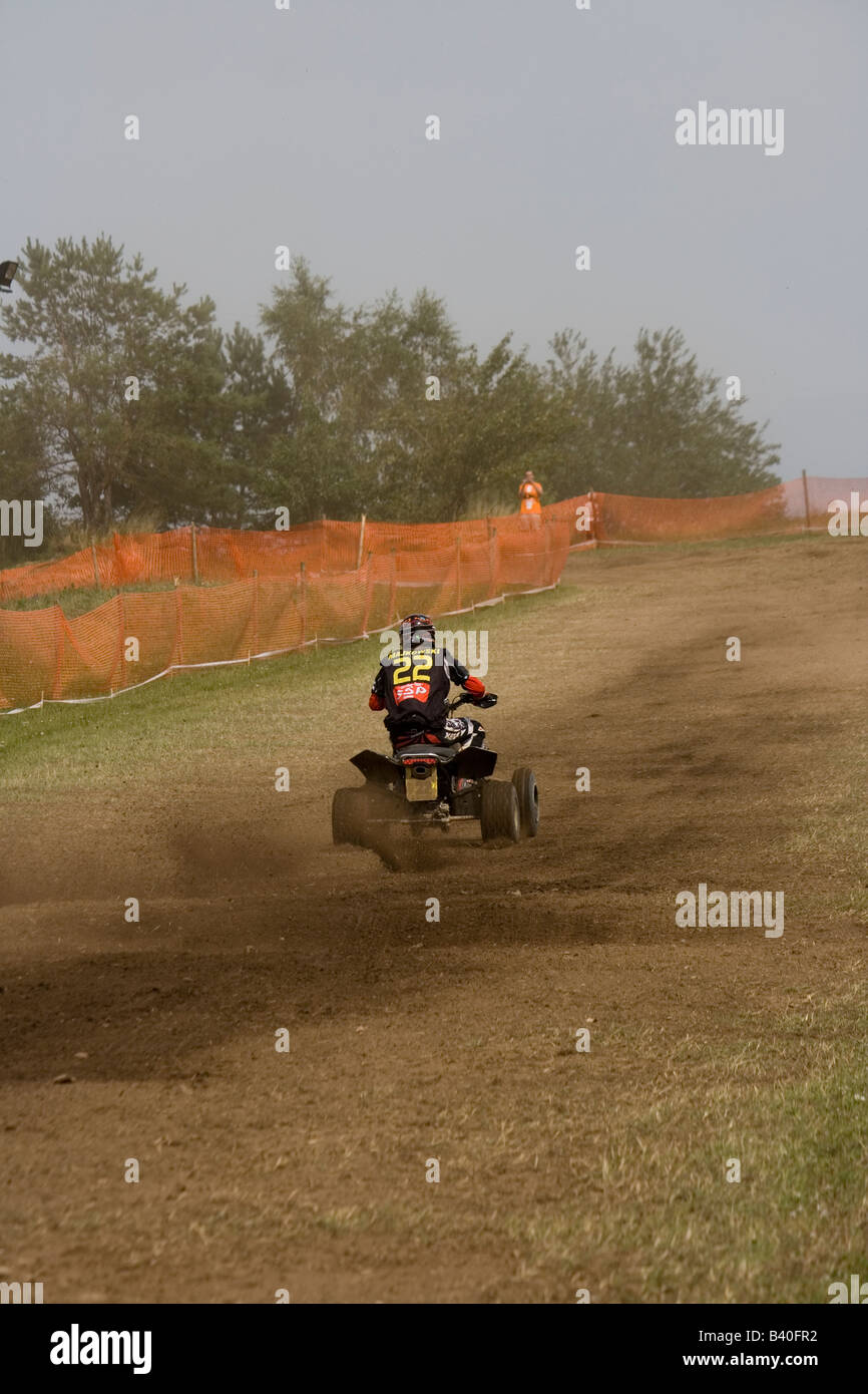 Action shot from crosscoutry quad race Stock Photo Alamy