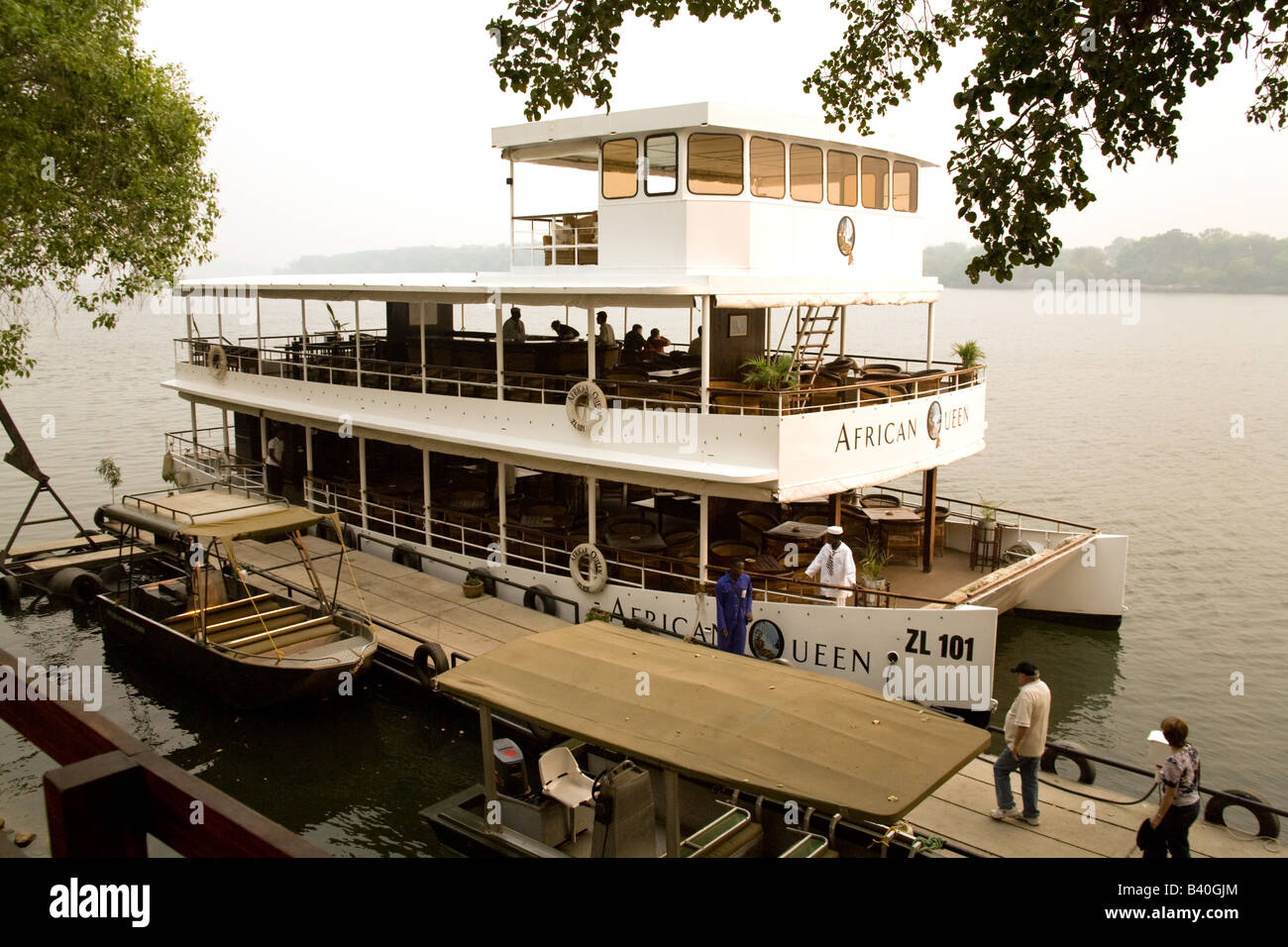 The African queen tourist boat on the Zambezi river, Livingstone,Zambia