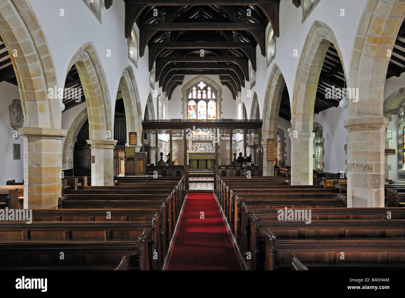 Interior. Church of Saint Michael the Archangel, Whittington