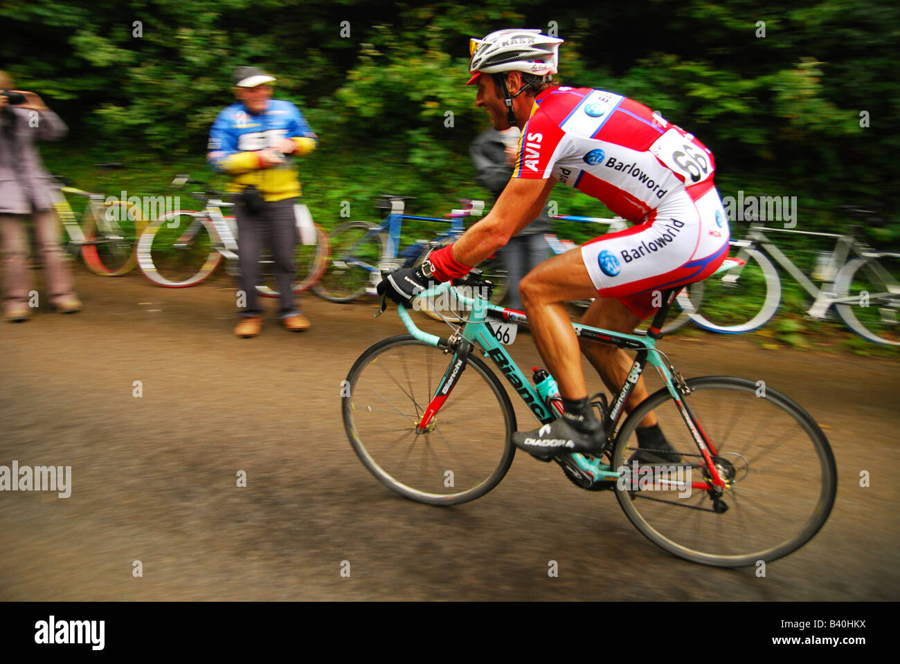 Tour Of Britain Cyclist Stock Photo Alamy
