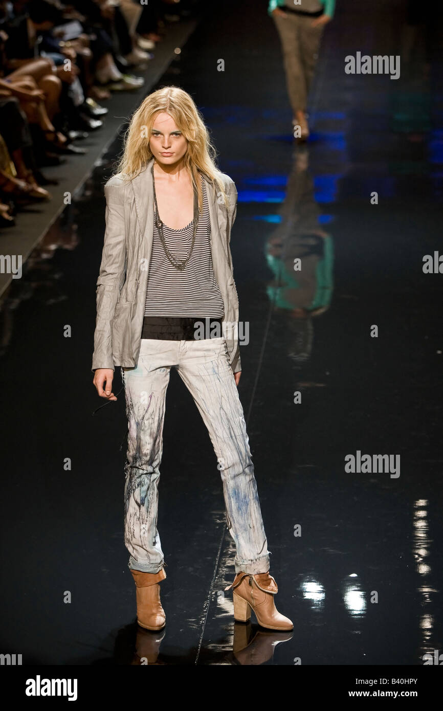 Diesel presents Black Gold label Spring &  Summer 2009 Mens and Womens collection / line. Stock Photo