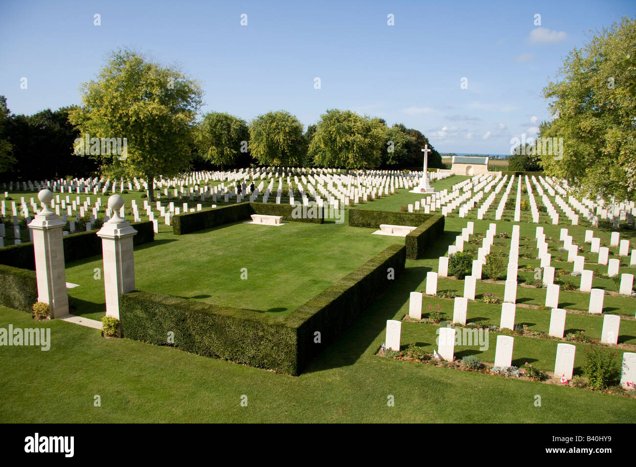 Canadian War Cemetry at Beny-sur-mer Stock Photo