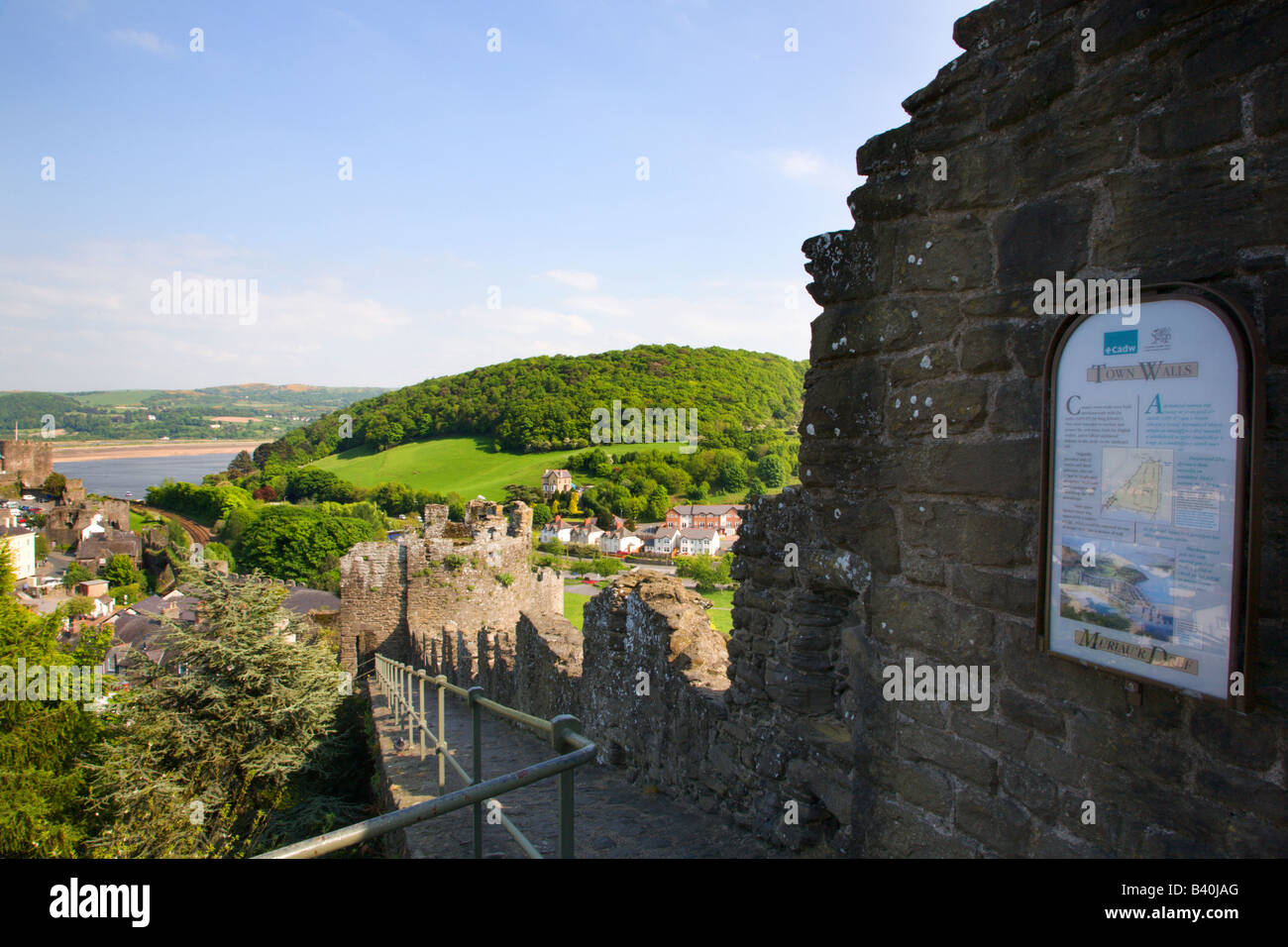 Conway Town Walls Conway Wales Stock Photo Alamy