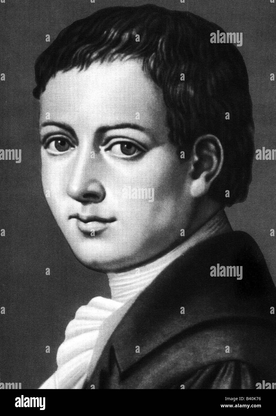 Kleist, Heinrich von, 18.10.1777 - 21.11.1811,  German author / writer, portrait, lithograph, 19th century, author, literature, Germany,  . , Stock Photo