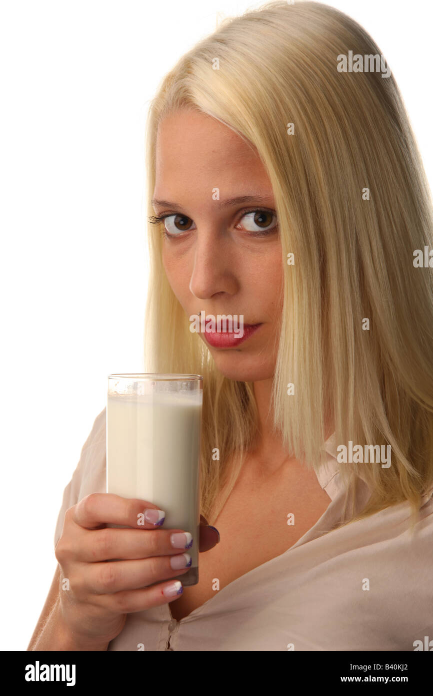 Women with milk Stock Photo - Alamy