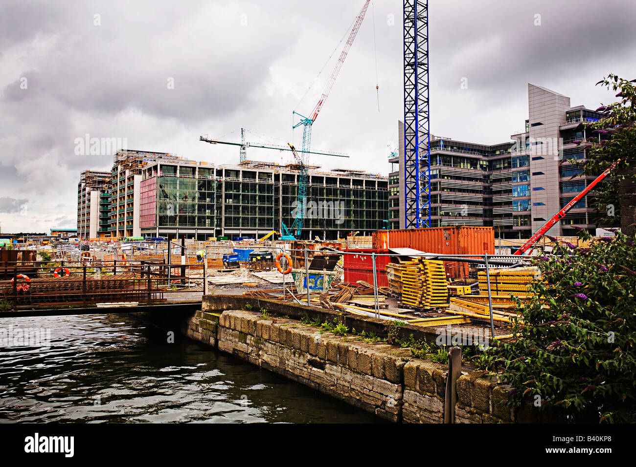 Spencer Dock Development Dublin Ireland Stock Photo Alamy