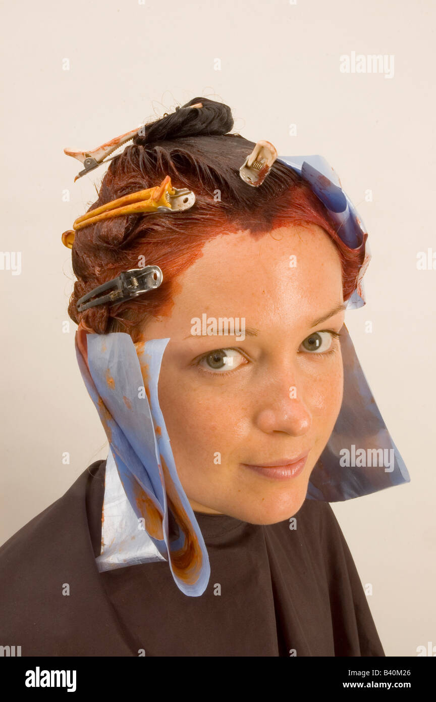 Hair model face Cut Out Stock Images & Pictures - Alamy