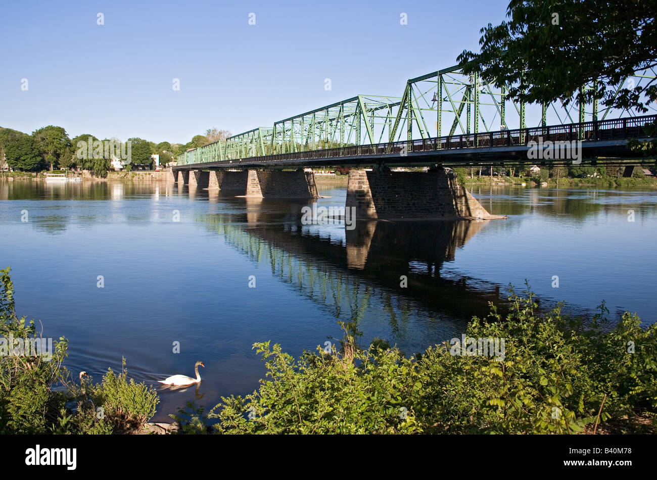 Bridge connecting Lambertville, New Jersey with New Hope Pennsylvania