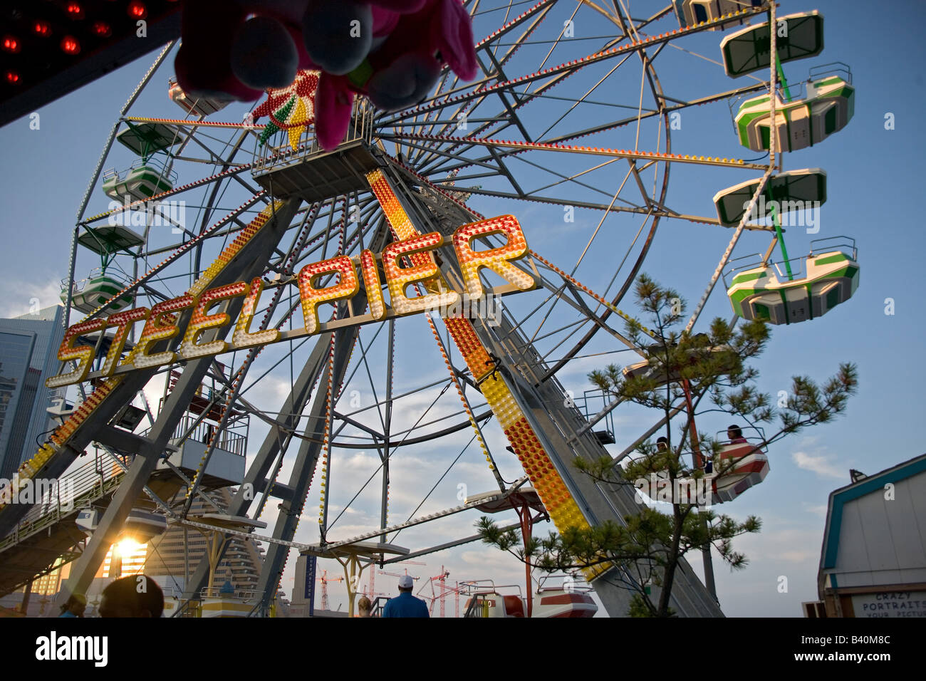 Amusement ride in Atlantic City Stock Photo - Alamy