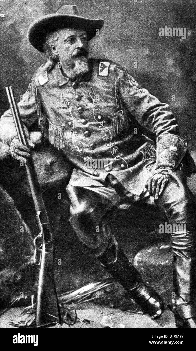 Cody, William Frederick 'Buffalo Bill', 26.2.1846 - 10.1.1917, American hunter and showman, full length, 1903, , Stock Photo