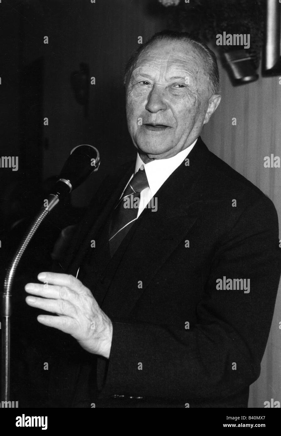 Adenauer, Konrad, 5.1.1876 19.4.1967, German politician (CDU) and