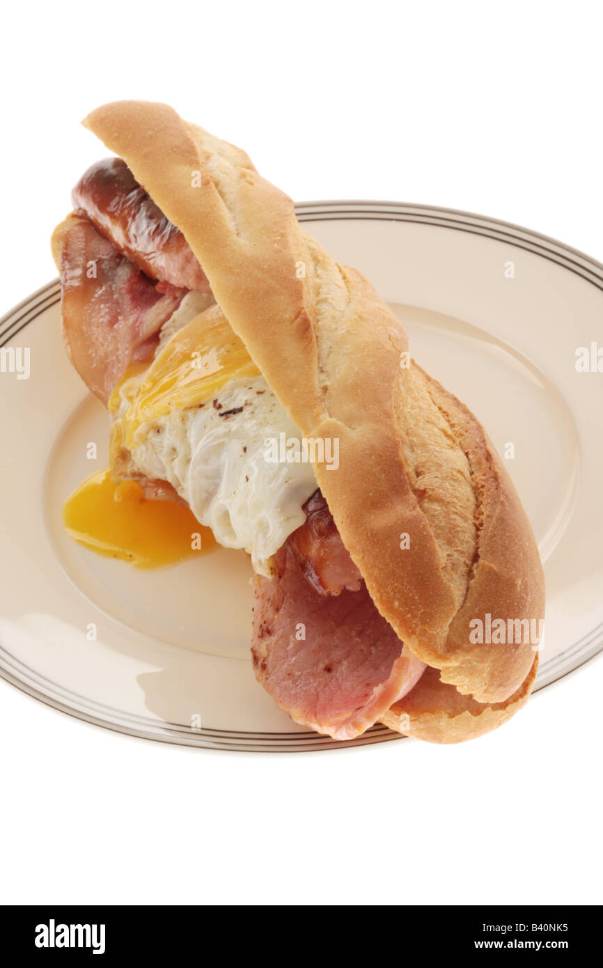 Bacon Egg Sausage Roll Stock Photo Alamy