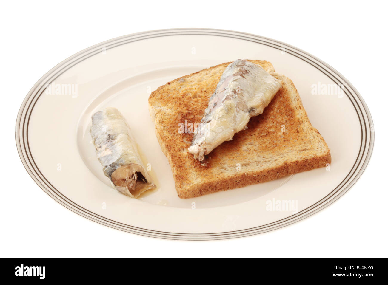 Sardines on Toast Stock Photo Alamy