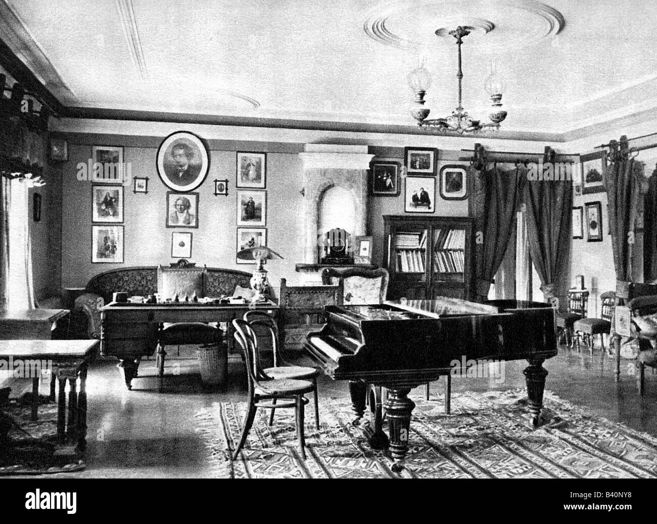 Tchaikovsky, Pyotr Ilyich, 7.5.1840 - 6.11.1893, Russian composer, his house in Klin near Moscow, interior view, , Stock Photo