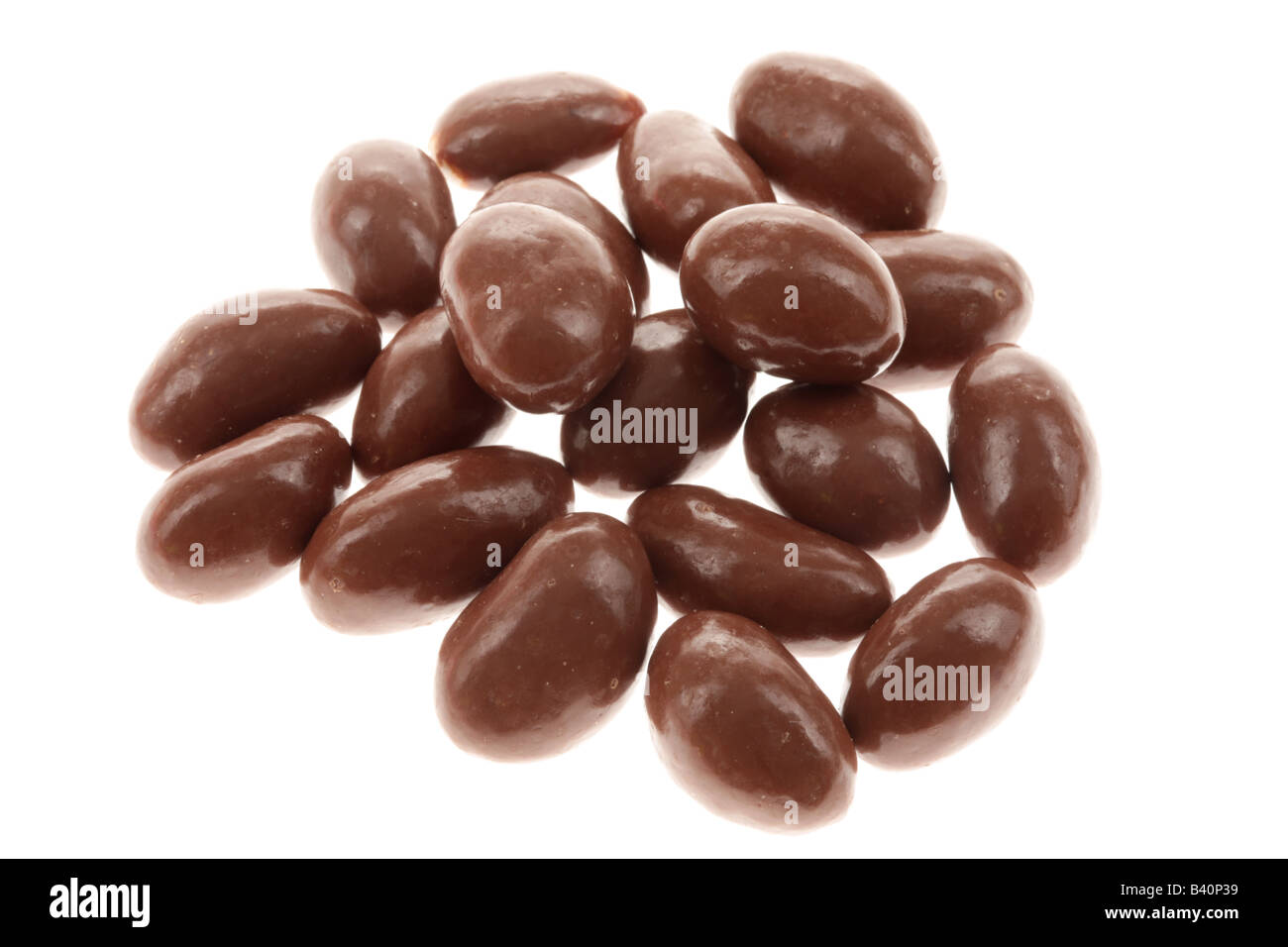 Chocolate Covered Brazil Nuts Stock Photo Alamy