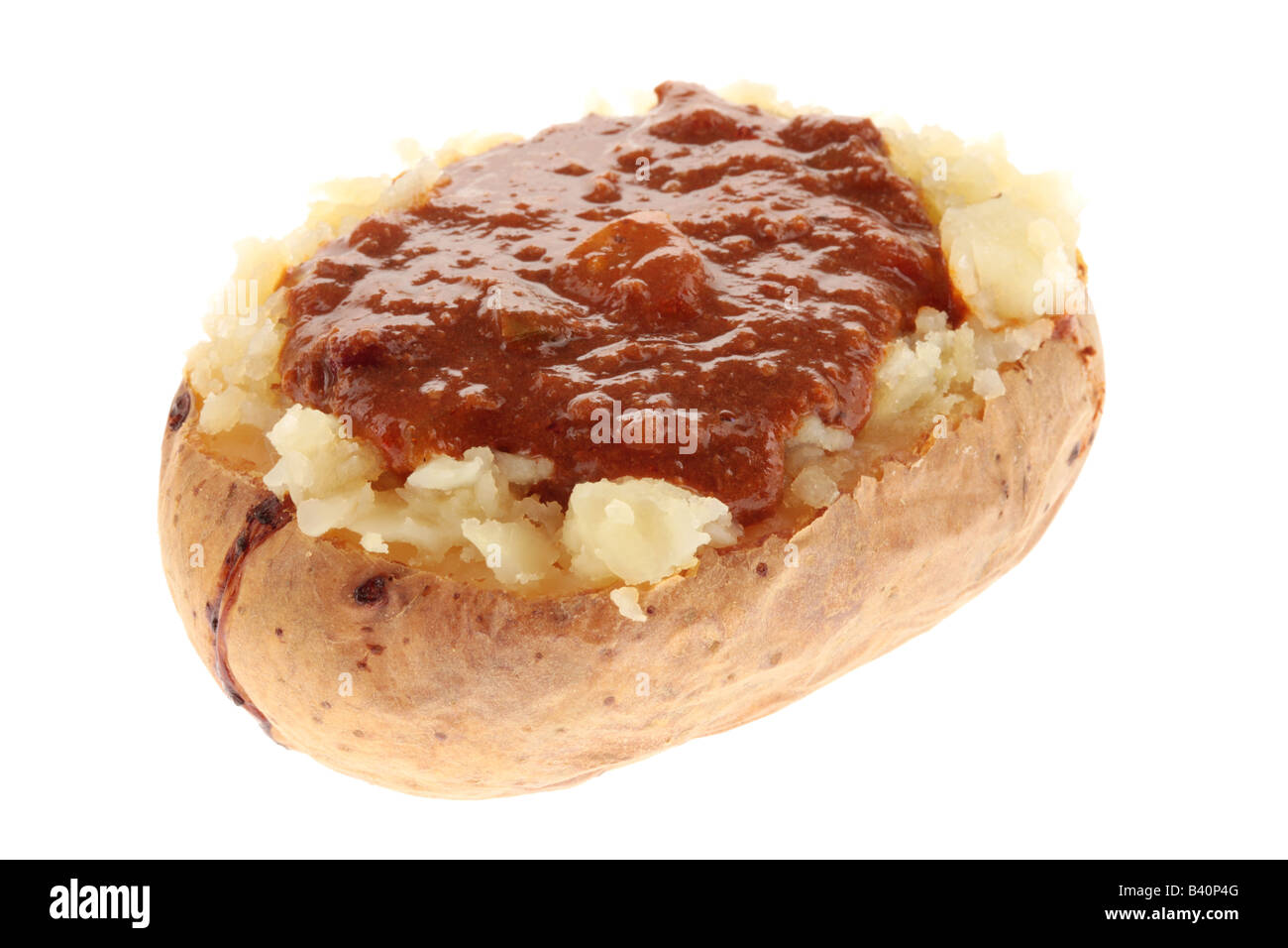 Jacket Potato with Chilli Con Carne Stock Photo Alamy