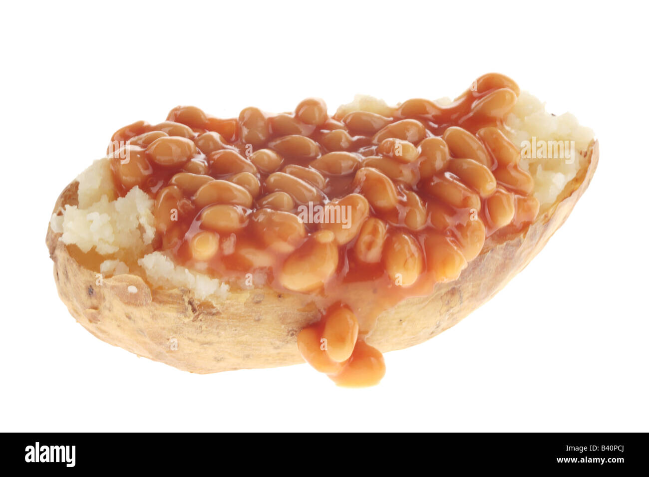 Jacket Potato with Baked Beans Stock Photo Alamy
