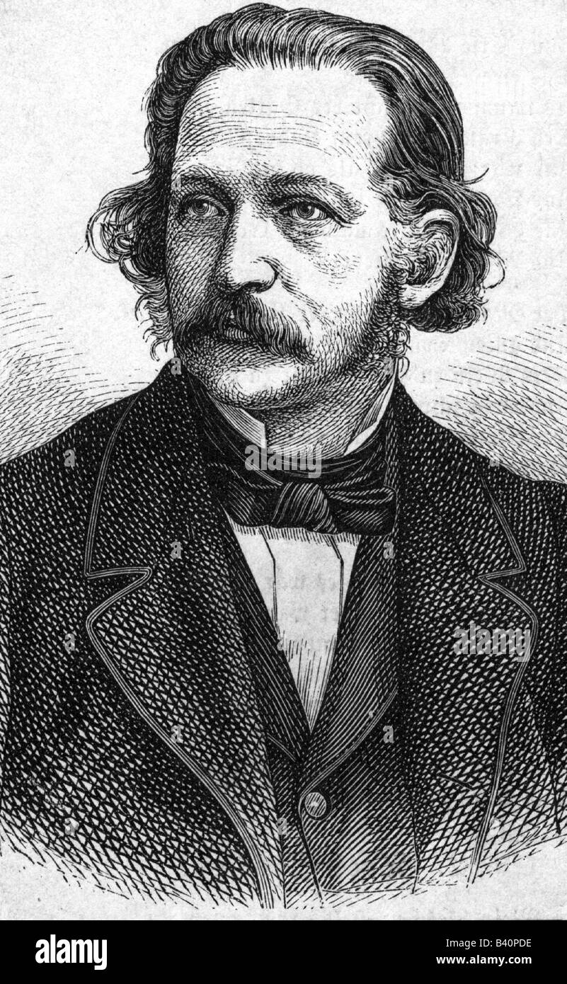 Fontane, Theodor, 30.12.1819 - 20.9.1898, German author / writer, poet, portrait,  19th century, , Stock Photo