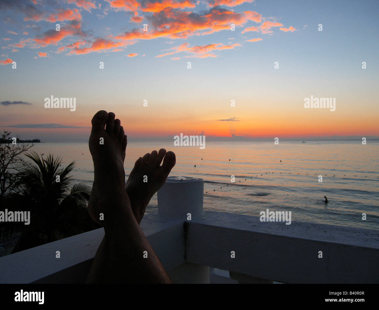 Man with feet propped up hires stock photography and images Alamy