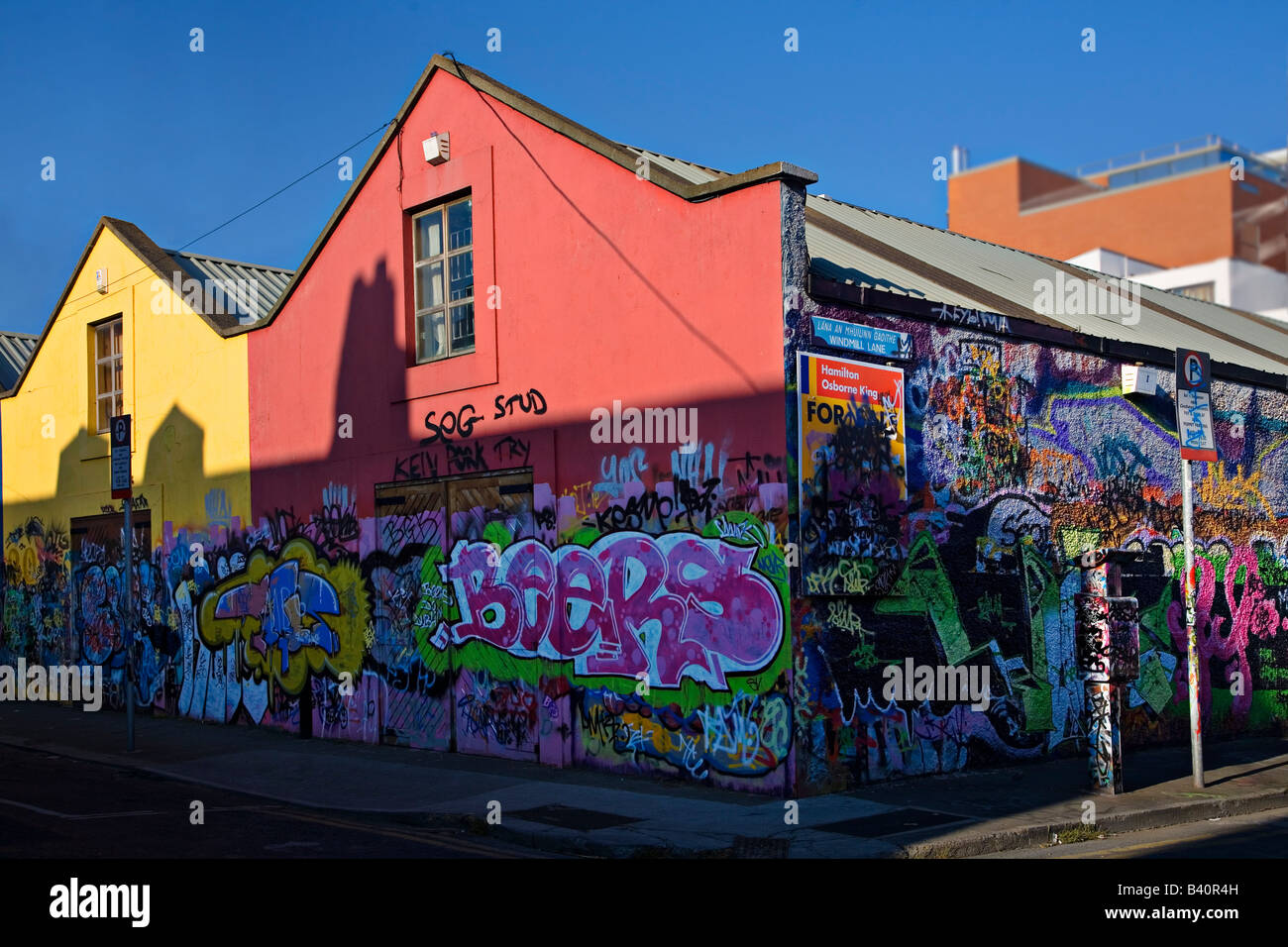 Graffiti Dublin Ireland Stock Photo