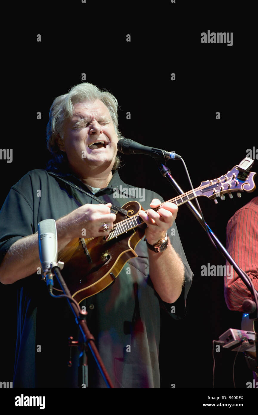 Country and bluegrass artist Ricky Skaggs in concert, August 31, 2008,  at the Columbia County Fair, Chatham, NY, US Stock Photo