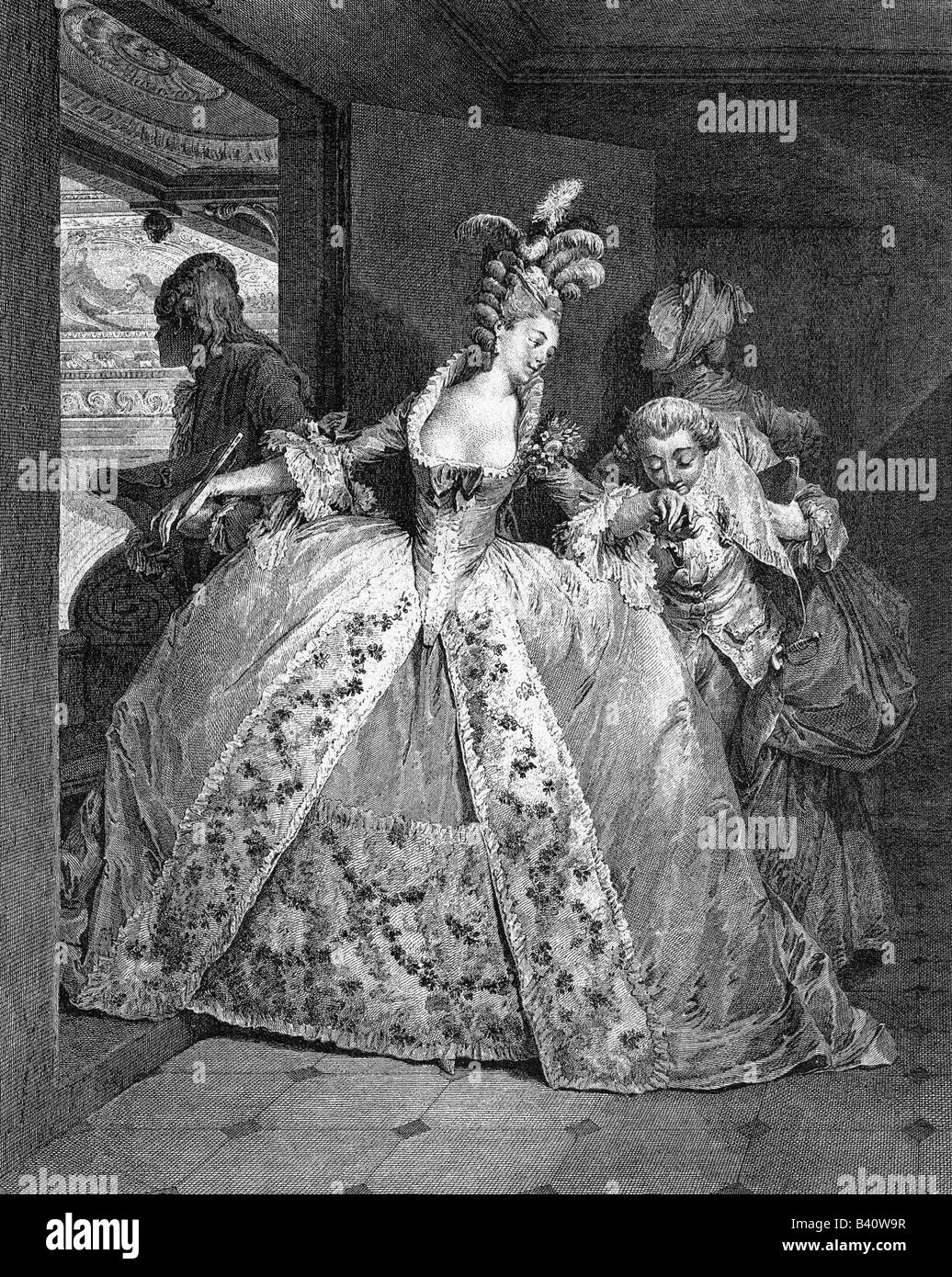 Fashion 18th century ladies fashion hi-res stock photography and