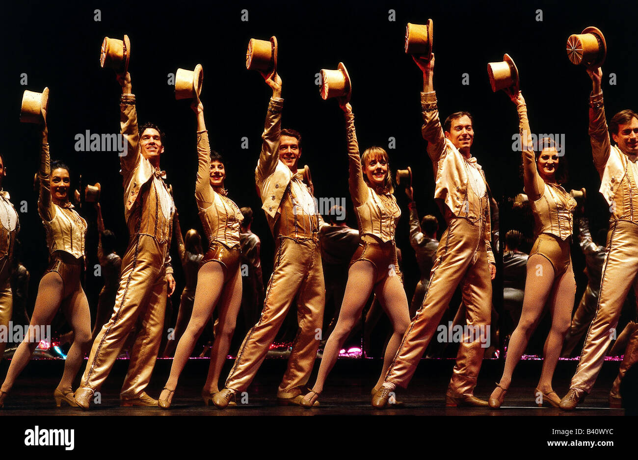 theatre, musical, 'A Chorus Line', final scene, Deutsches Theater, Munich, 11.10.1995 dancing, theater, Stock Photo