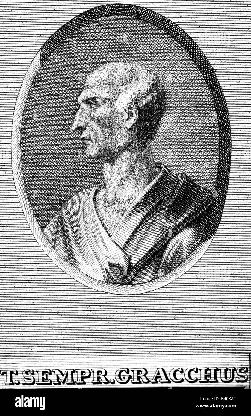 Gracchus, Tiberius Sempronius, 162 - , Artist's Copyright has not to be cleared Stock Photo