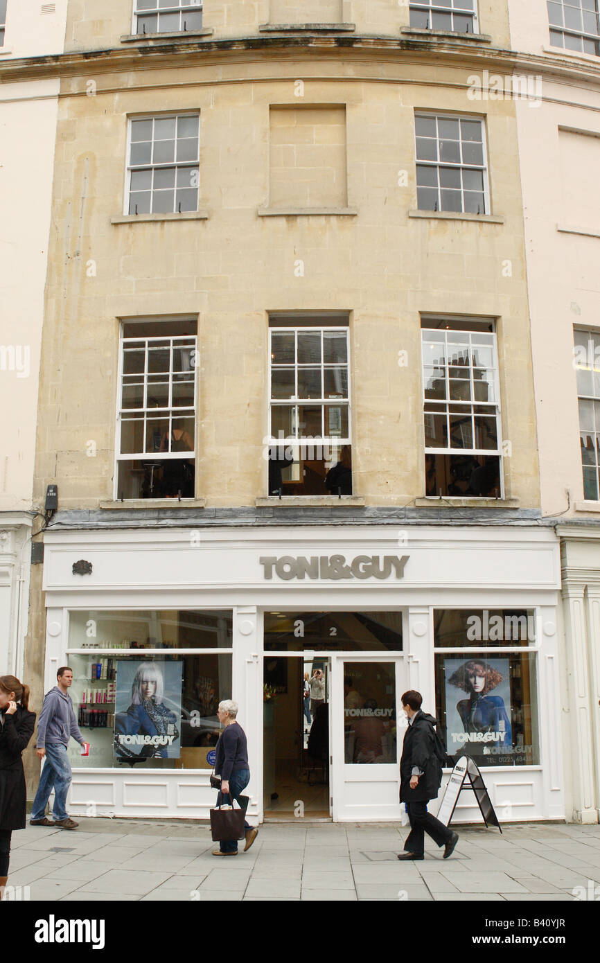 Toni and Guy Hairdresser salon in New Bond Street Bath England Stock Photo