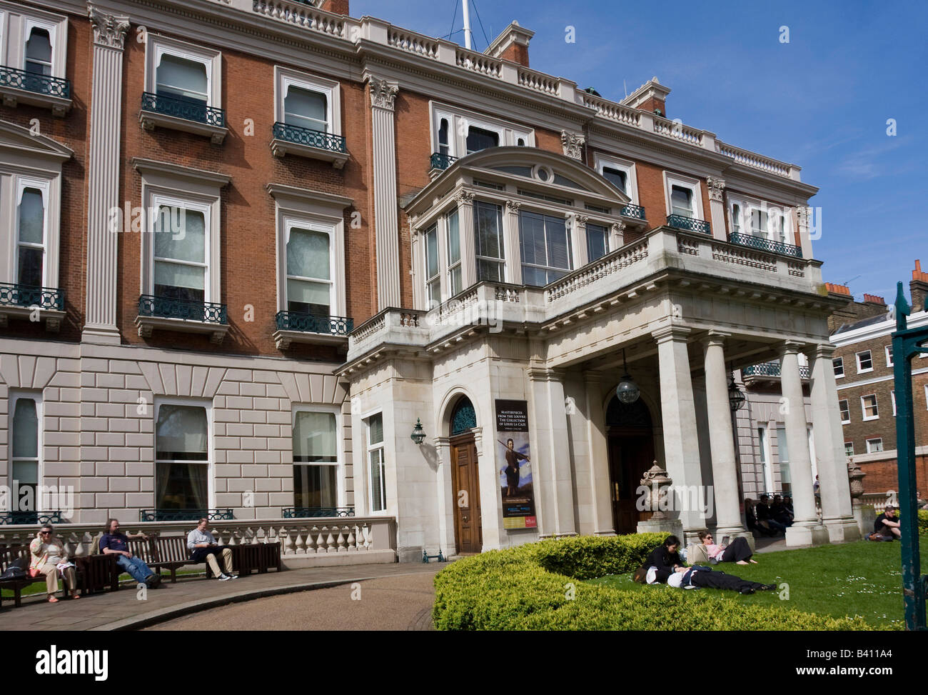 Exterior of Wallace Collection Manchester Square London GB UK Stock Photo