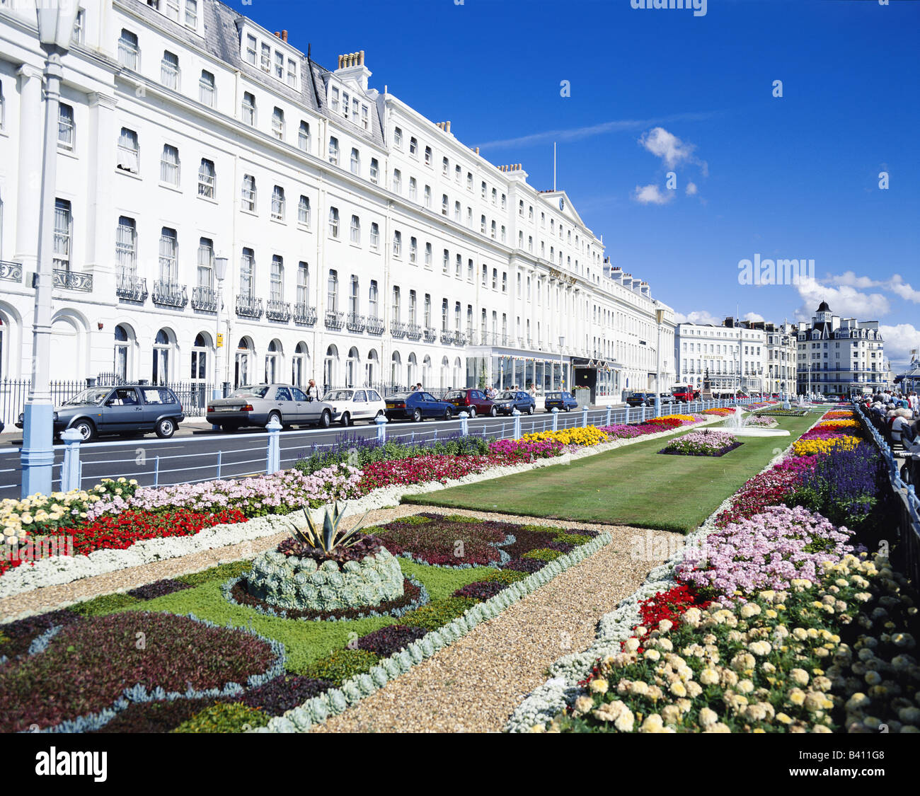 Eastbourne carpet gardens on the seafront, East Sussex, England, GB, UK
