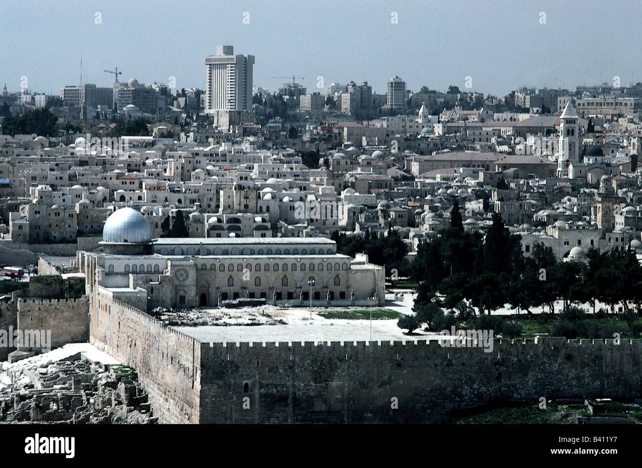 geography / travel, Israel, Jerusalem, AlAqsa Mosque, view from mount