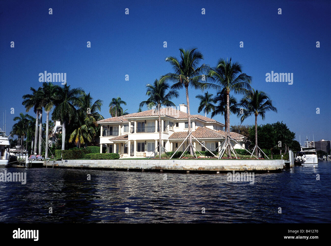 geography / travel, USA, Florida, Fort Lauderdale, view of villa Stock