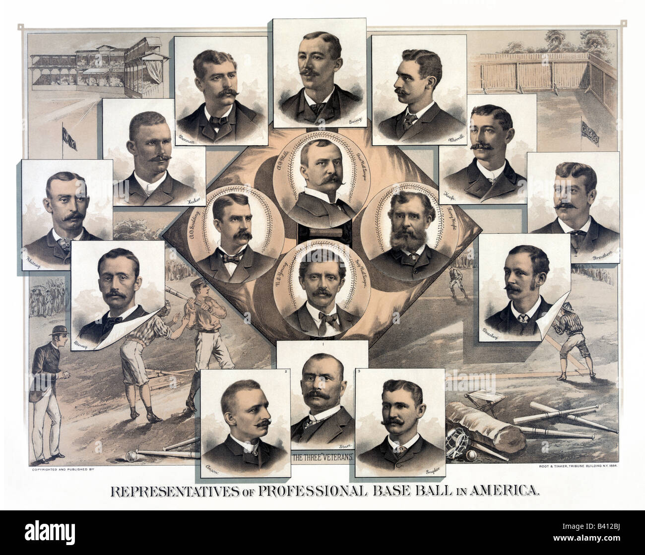 Representatives of Professional Base Ball of America Stock Photo Alamy
