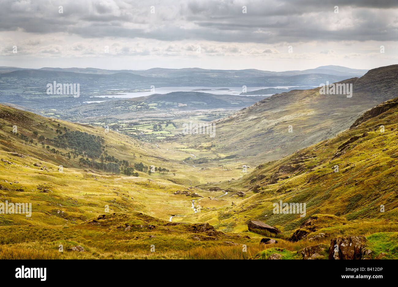 Valley in West Cork, Ireland Stock Photo