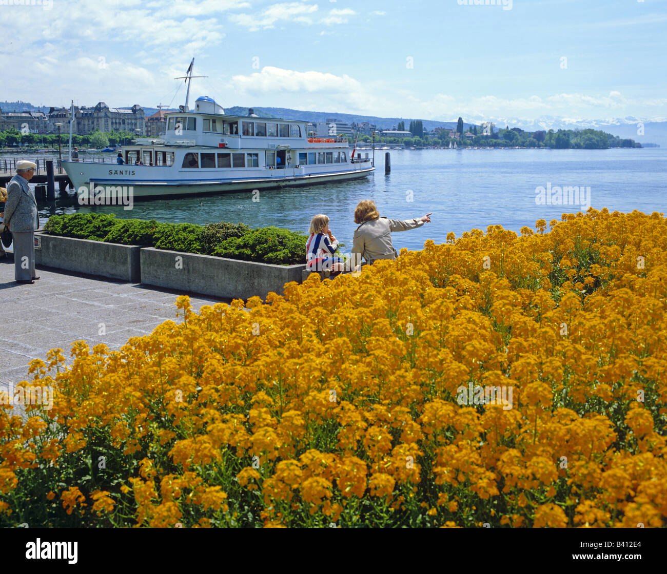 Lake Zurich Switzerland Stock Photo Alamy
