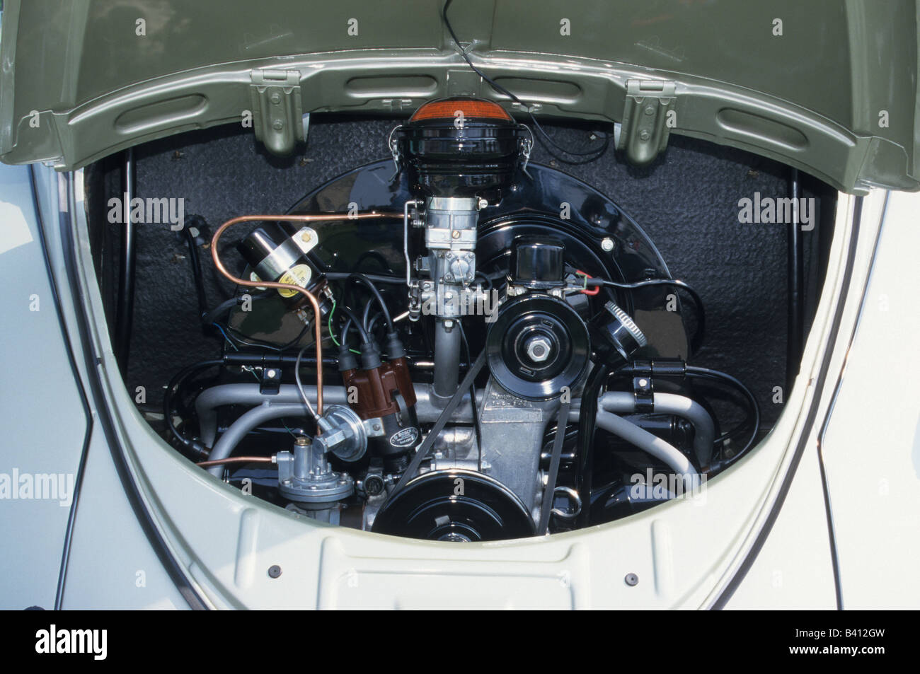 Vw beetle air cooled engine hi-res stock photography and images