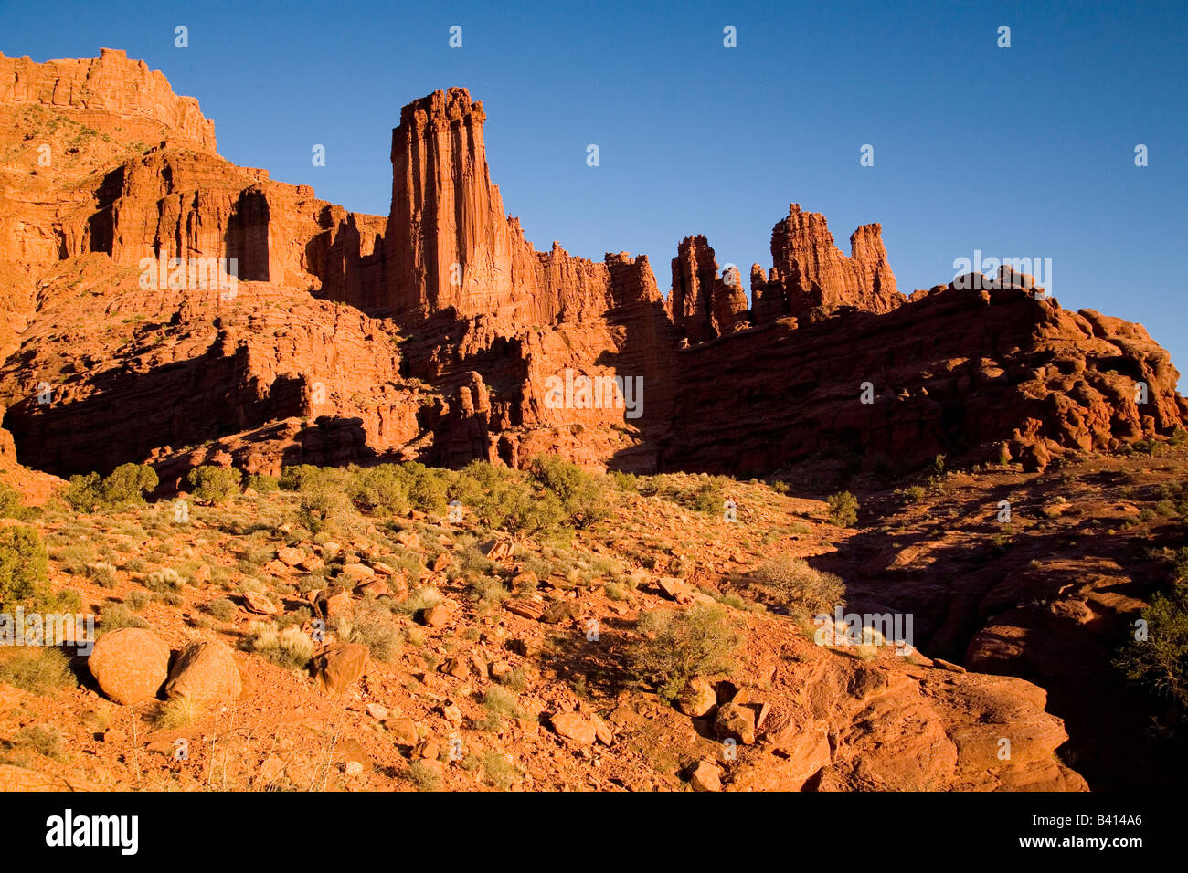 Fisher Towers, Moab, UT Stock Photo Alamy