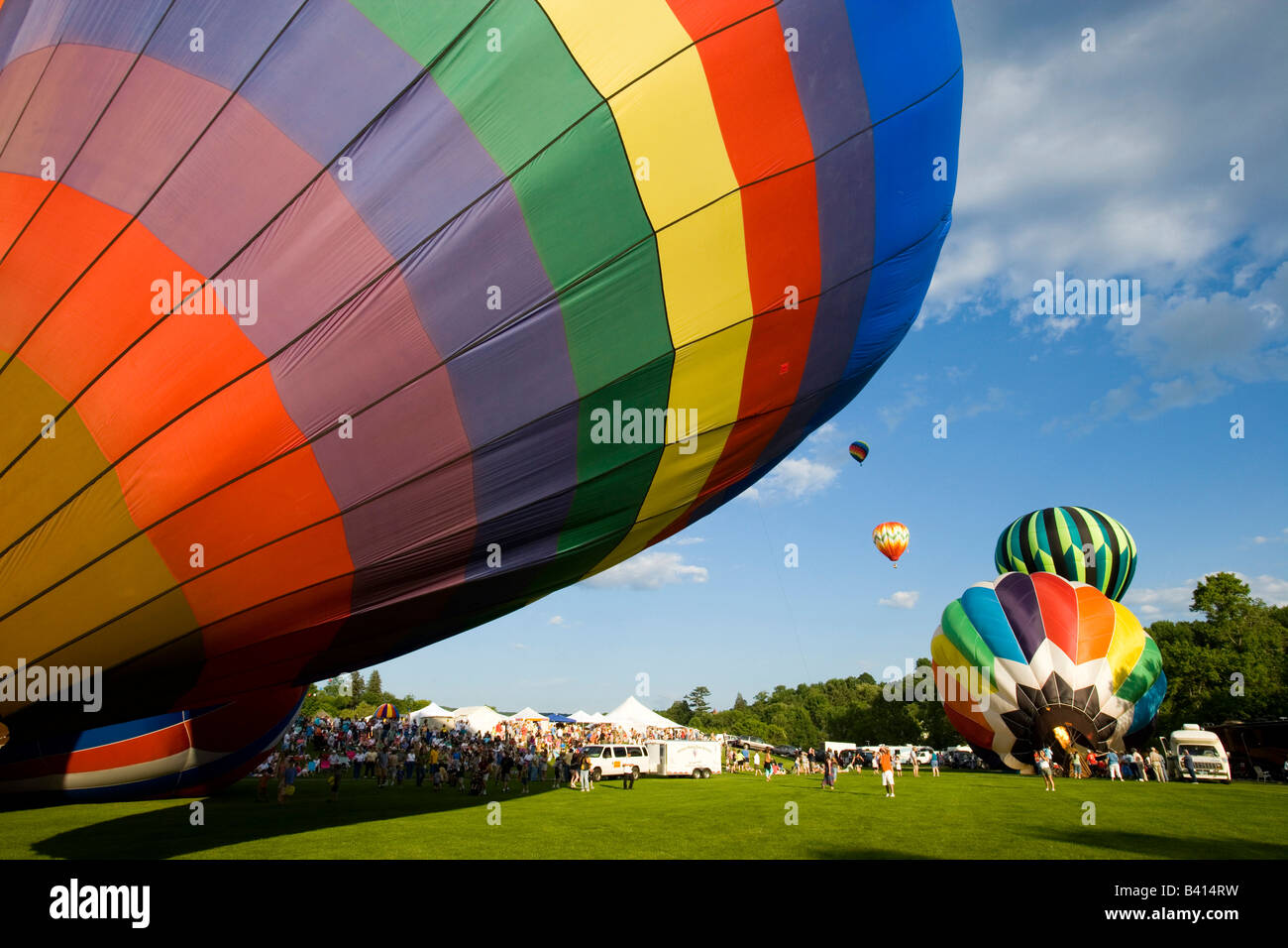 Quechee Balloon Festival in Quechee Vermont USA Stock Photo Alamy