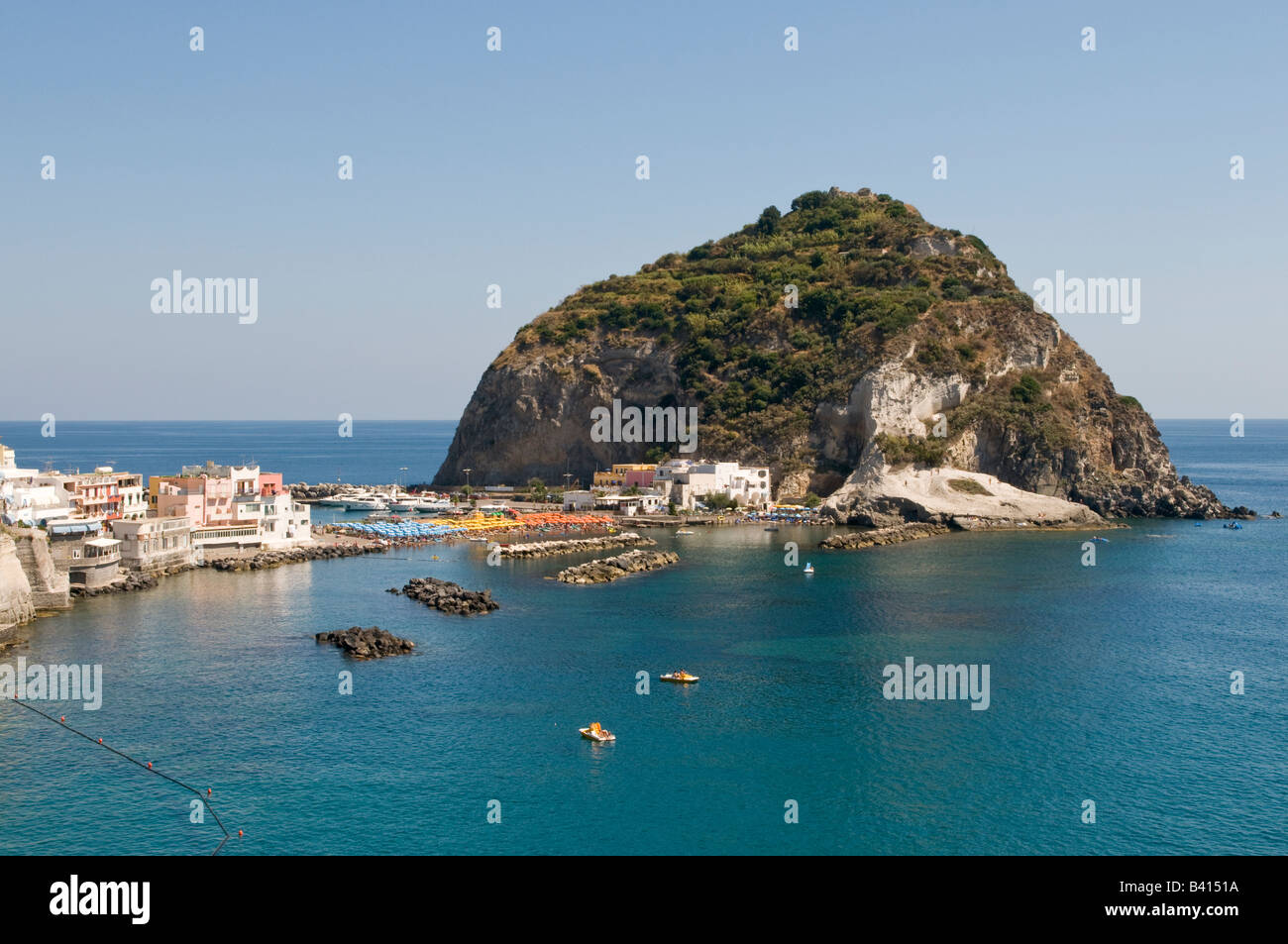 Landscape view of Sant Angelo, Ischia, Campania, Italy Stock Photo
