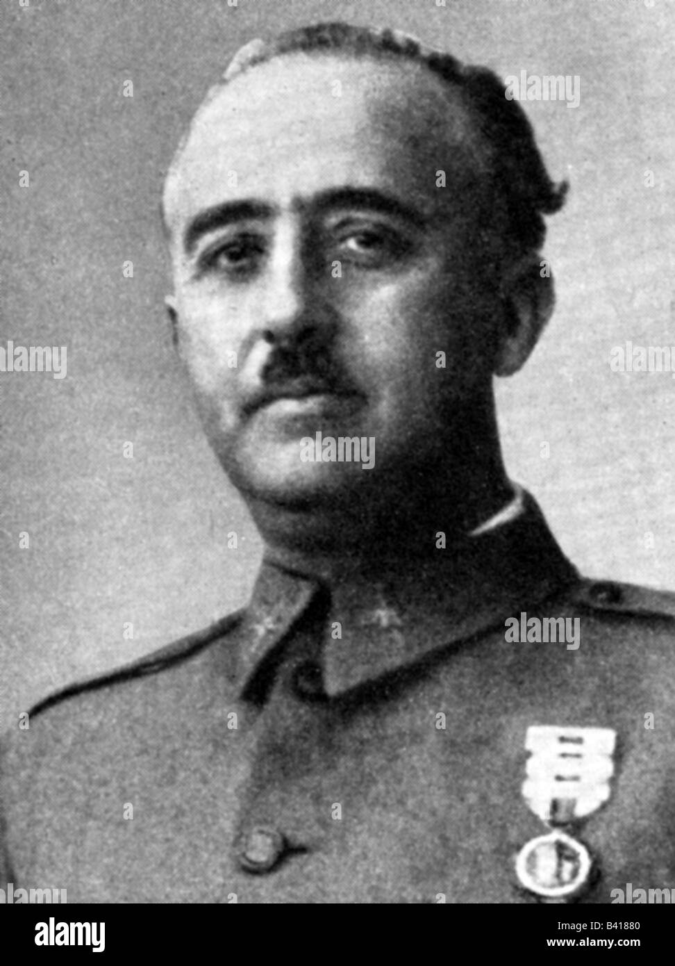Franco, Francisco, 4.12.1892 - 20.11.1975, Spanish politician, regent of Spain 1936 - 1975, Portrait, circa 1939, 1930s, politics, head of state, dictator, , Stock Photo