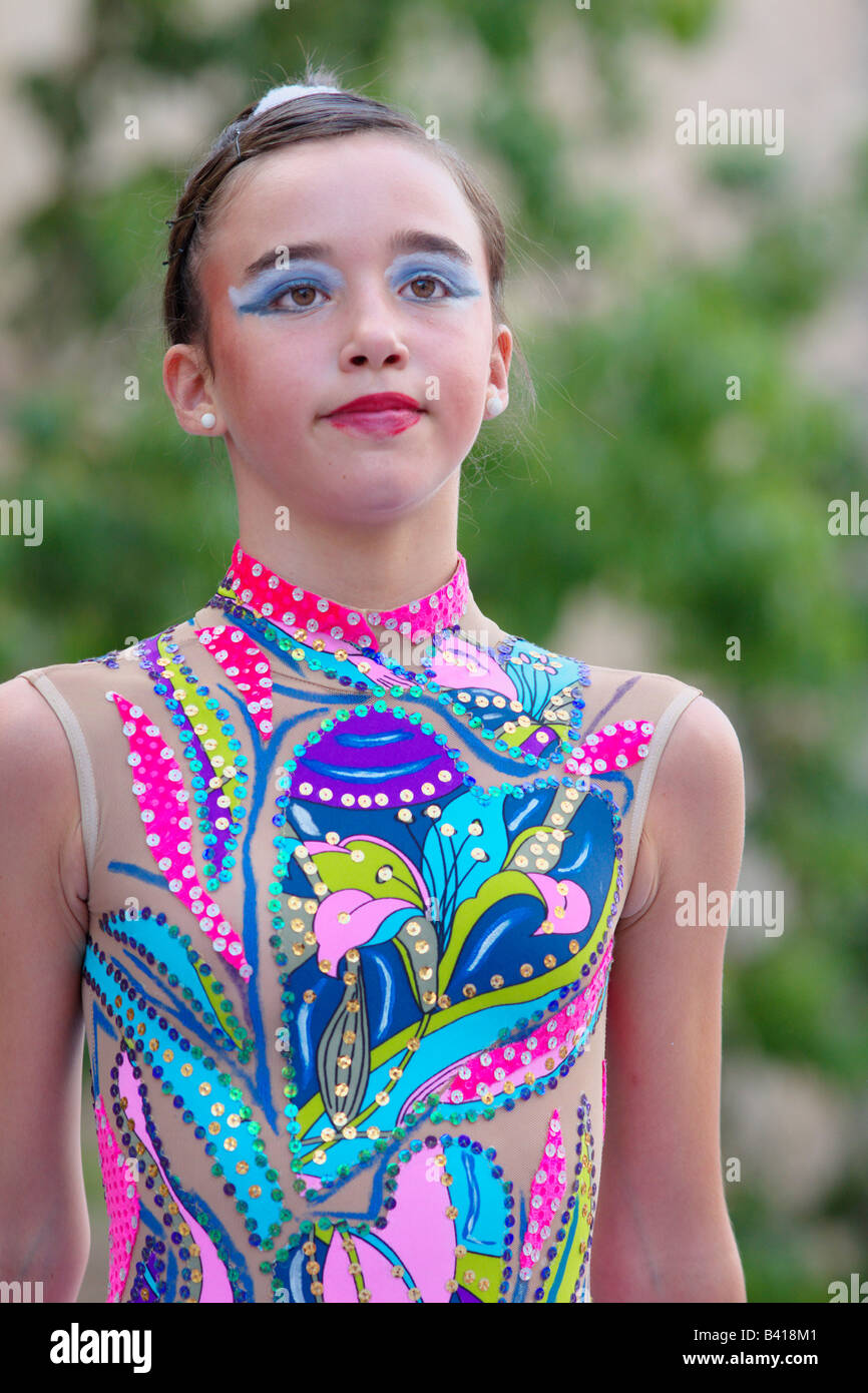 Women's artistic gymnastics and dancing girls Stock Photo Alamy