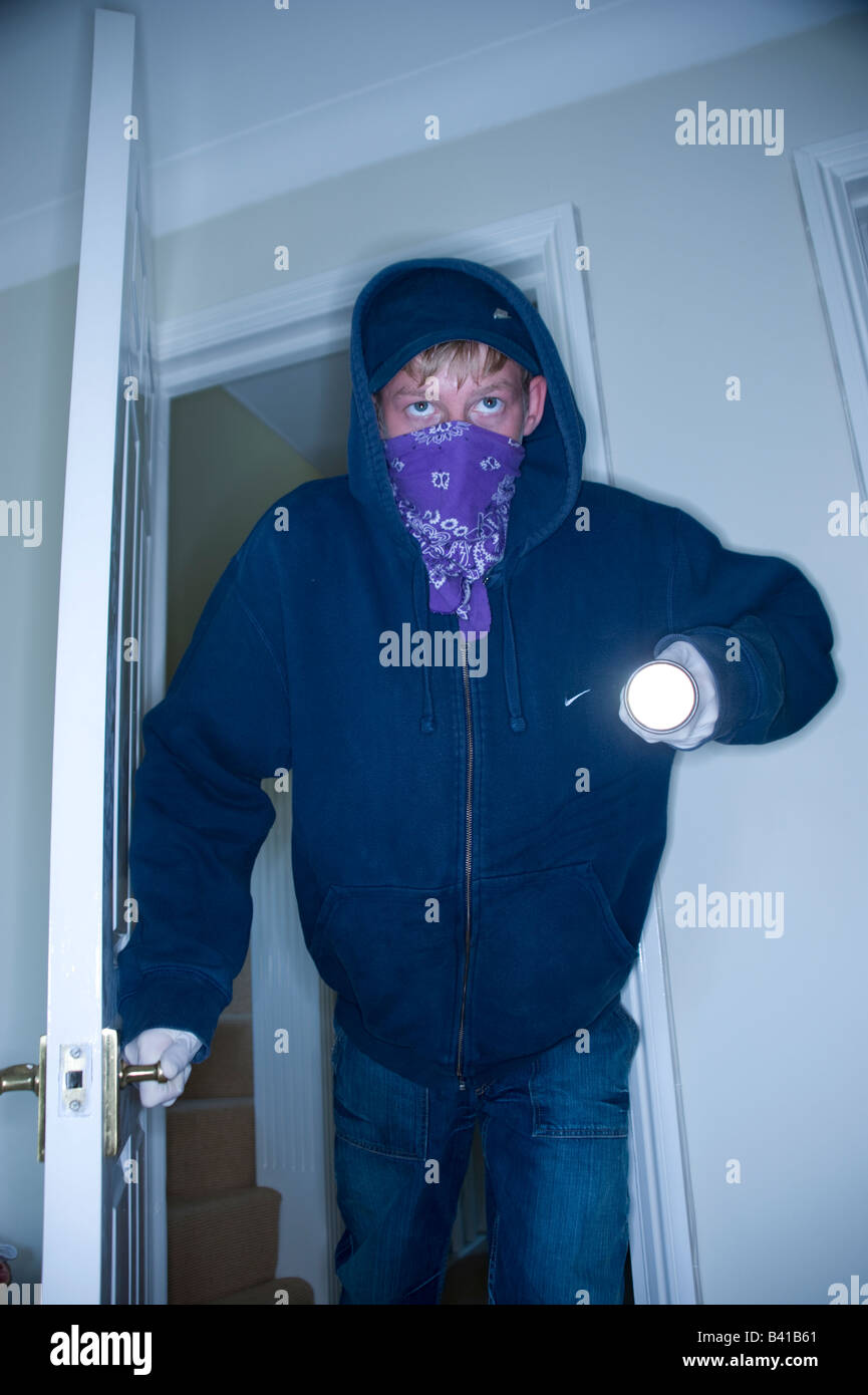 House Break in Model Released Shoot No 3689 Stock Photo Alamy