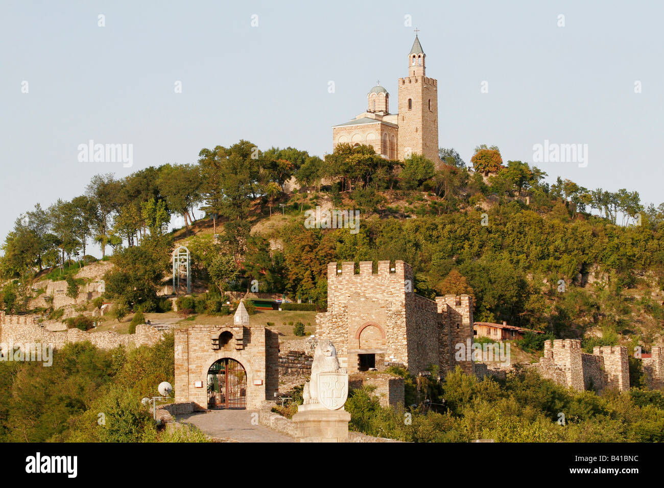 Tsarevets fortress in Veliko Tarnovo, the former capital of Bulgaria Stock Photo