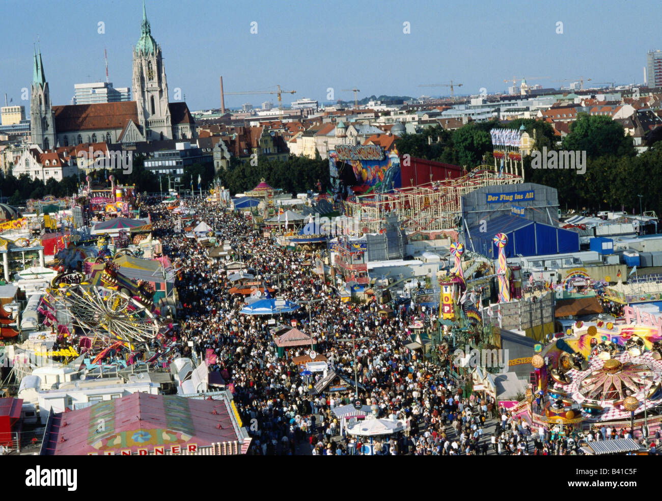 Octfest geography / travel, Germany, Bavaria, Munich, Oktoberfest, overview ...